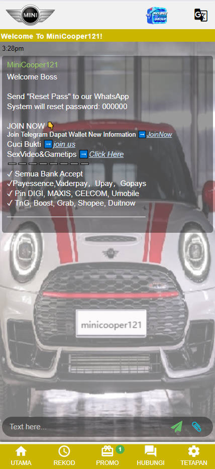MiniCooper121 - Live Chat - Jomcuci9181