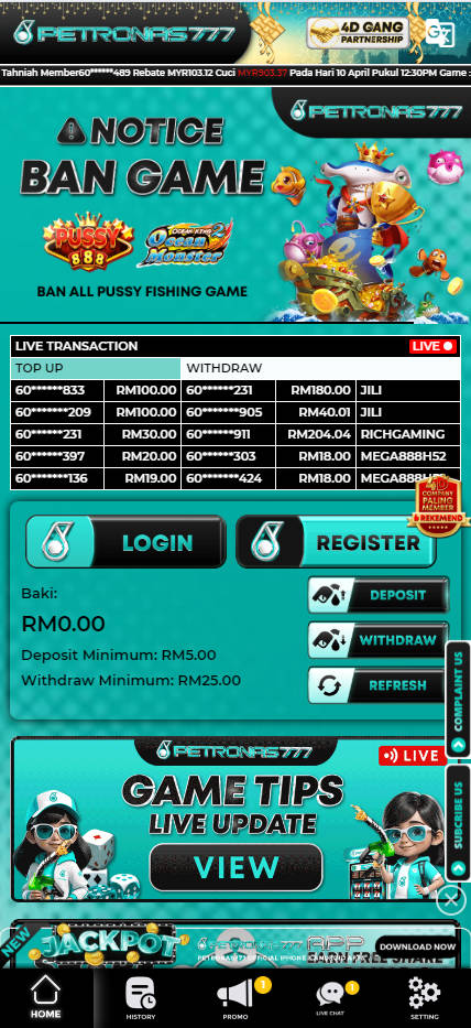 Petronas777 - Homepage - Jomcuci9181