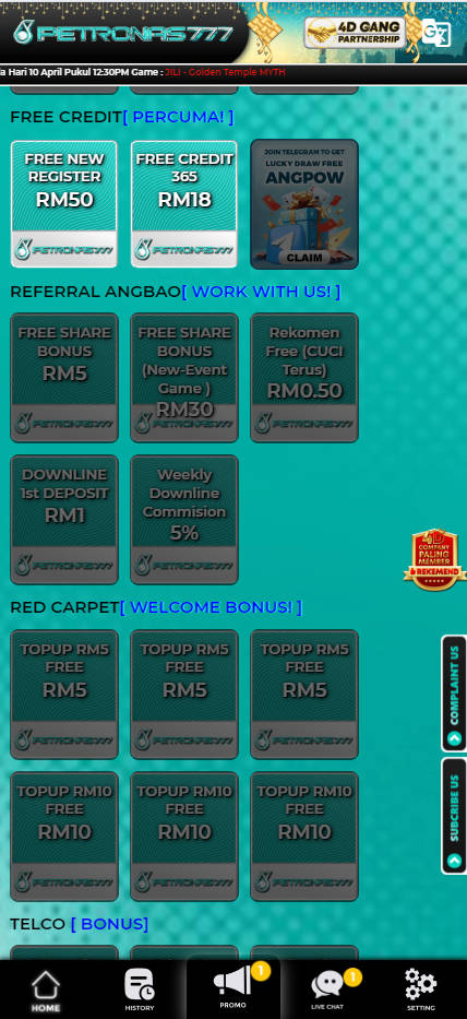 Petronas777 - Promotion - Jomcuci9181