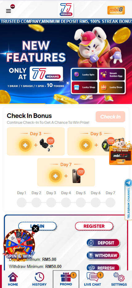 77MENANG - Homepage - Jomcuci9181