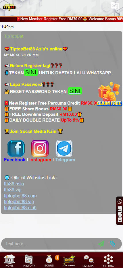 TipTopBet - Live Chat - Jomcuci9181